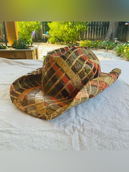 Som-Her Accessories - Unisex Som-her woven straw Cowboy western hat.
